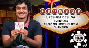 UPESHIKA DE SILVA Wins Event#45 of $1500 No-Limit Hold’em at WSOP