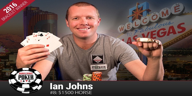 Ian Johns of United States wins Event#8 of WSOP 2016