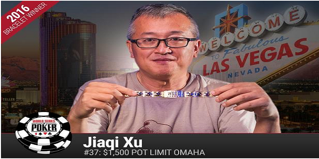 Jiaqi Xu wins $1,500 buy in PLO at WSOP