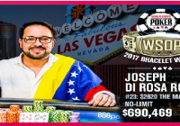 Joseph Di Rosa Rojas of Venezuela wins Event#23 of 2017 WSOP