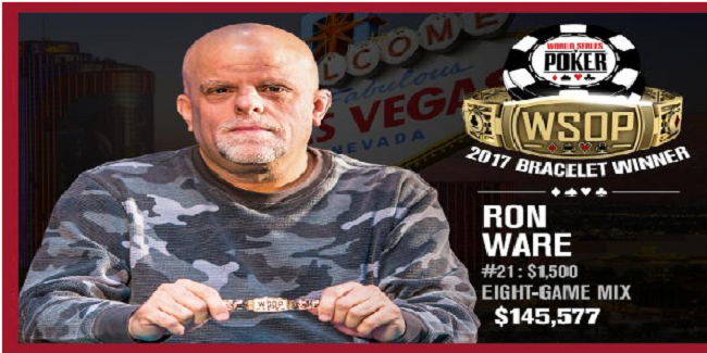Ron "Grumpy" Ware wins Event#21 of WSOP 2017 for $145,577